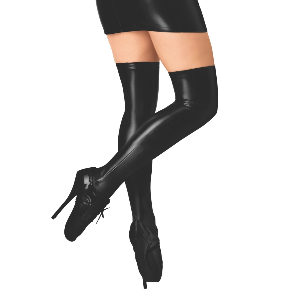 Noir Handmade - After Midnight OvertheKnee Schenkelhohe Strümpfe - Schwarz